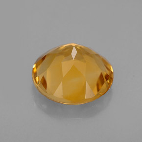 Citrine jaune naturelle coupe roude, 2,16 ct, VVS-VS