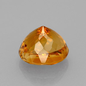Citrine orange naturelle coupe ovale, 1,33 ct, VVS-VS