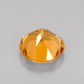 Citrine jaune naturelle coupe roude, 2,30 ct, VVS-VS