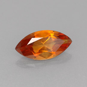 Citrine orange naturelle marquise, 0,88 ct, VVS-VS