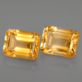 Achetez naturel ct jaune citrine gems, taille émeraude, en provenance brésil chez gemselect. en stock, livraison internationale!
