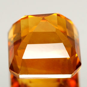 Citrine jaune naturelle taille émeraude, 3,00 ct, VS