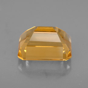 Citrine jaune naturelle taille émeraude, 2,41 ct, VS