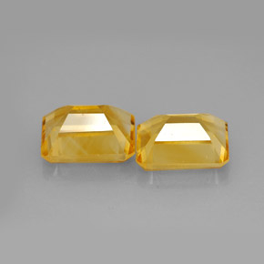Achetez naturel ct jaune citrine gems, taille émeraude, en provenance brésil chez gemselect. en stock, livraison internationale!