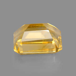 Citrine jaune naturelle taille émeraude, 2,47 ct, VS-SI