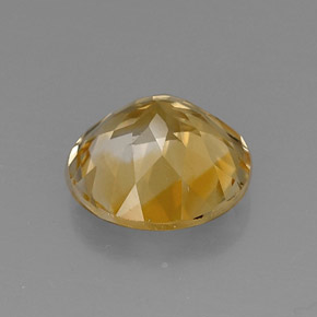Citrine jaune naturelle coupe roude, 7,05 ct, VVS