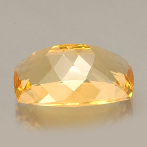 Citrine jaune naturelle coupe coussin, 12,60 ct, VVS-VS