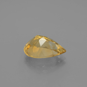 Citrine jaune naturelle en forme de poire, 3,50 ct, VVS
