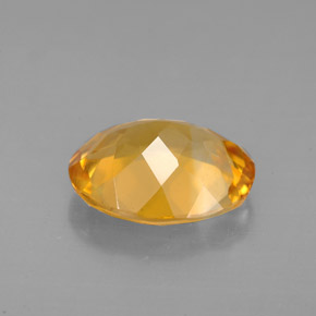 Citrine jaune naturelle coupe ovale, 2,83 ct, VVS