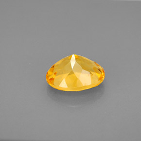 Citrine jaune naturelle coupe ovale, 1,80 ct, VVS