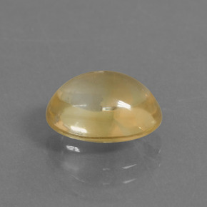 Citrine jaune naturelle coupe ovale, 3,25 ct, transparent
