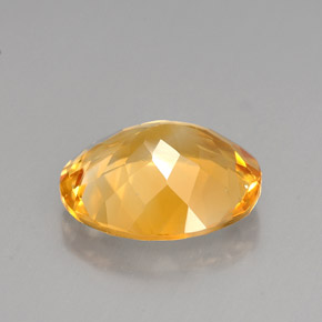 Citrine jaune naturelle coupe ovale, 3,85 ct, VVS