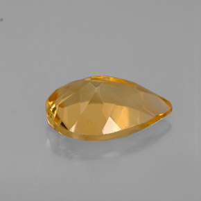 Citrine jaune naturelle en forme de poire, 2,59 ct, VVS-VS