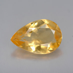 Citrine or naturelle en forme de poire, 2,26 ct, VVS