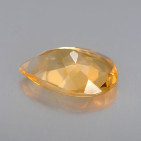 Citrine or naturelle en forme de poire, 2,26 ct, VVS