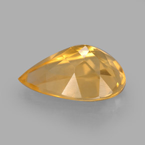 Citrine Jaune doré naturelle En forme de poire, 2.41 ct, VVS