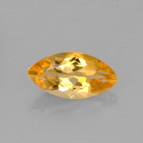 Citrine jaune naturelle marquise, 1,83 ct, VVS-VS
