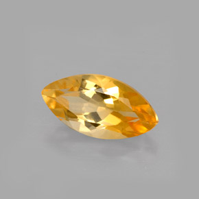 Citrine jaune naturelle marquise, 1,83 ct, VVS-VS