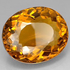 Citrine Cognac naturelle Coupe ovale, 156.40 ct, IF