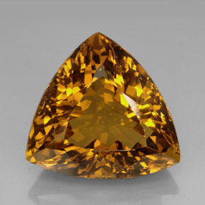 Citrine marron naturelle trillion, 114,70 ct, IF