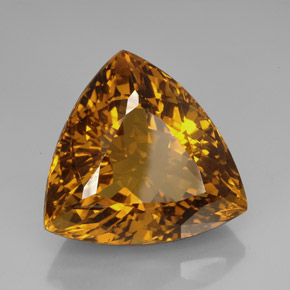 Citrine marron naturelle trillion, 114,70 ct, IF