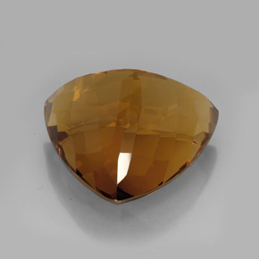 Citrine marron naturelle trillion, 114,70 ct, IF
