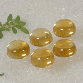Achetez naturel 10,94ct doré citrine gems, coupe roude, en provenance brésil chez gemselect. en stock, livraison internationale!