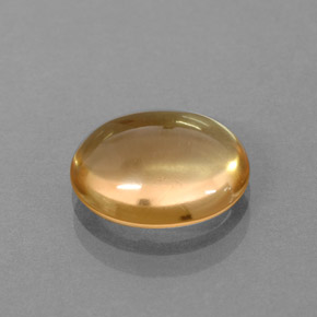 Citrine jaune naturelle coupe ovale, 2,44 ct, transparent