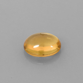 Citrine jaune naturelle coupe ovale, 2,66 ct, transparent