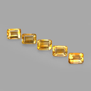 Achetez naturel ct jaune citrine gems, taille émeraude, en provenance brésil chez gemselect. en stock, livraison internationale!