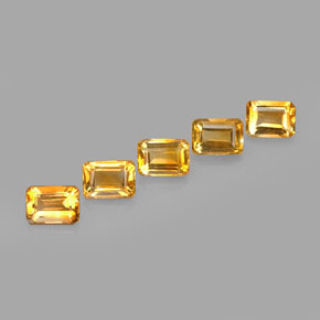 Achetez naturel ct jaune citrine gems, taille émeraude, en provenance brésil chez gemselect. en stock, livraison internationale!