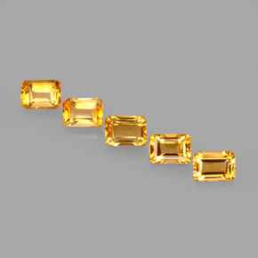 Achetez naturel ct jaune citrine gems, taille émeraude, en provenance brésil chez gemselect. en stock, livraison internationale!