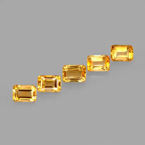 Achetez naturel ct jaune citrine gems, taille émeraude, en provenance brésil chez gemselect. en stock, livraison internationale!