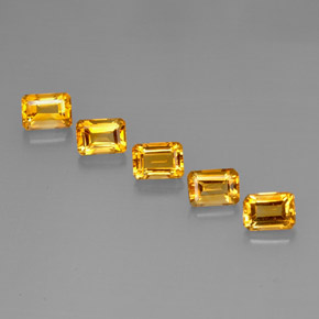 Achetez naturel ct jaune citrine gems, taille émeraude, en provenance brésil chez gemselect. en stock, livraison internationale!