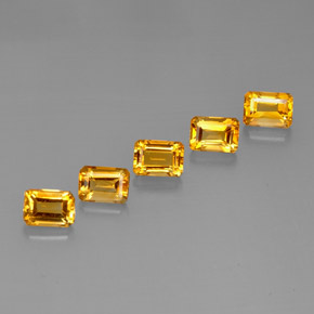 Achetez naturel ct jaune citrine gems, taille émeraude, en provenance brésil chez gemselect. en stock, livraison internationale!