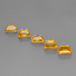 Achetez naturel ct jaune citrine gems, taille émeraude, en provenance brésil chez gemselect. en stock, livraison internationale!