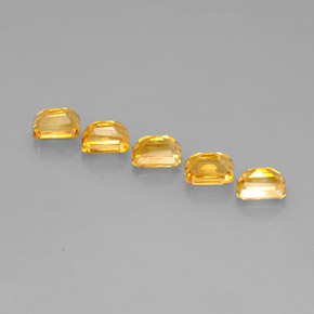 Achetez naturel ct jaune citrine gems, taille émeraude, en provenance brésil chez gemselect. en stock, livraison internationale!