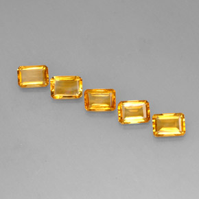 Achetez naturel ct jaune citrine gems, taille émeraude, en provenance brésil chez gemselect. en stock, livraison internationale!