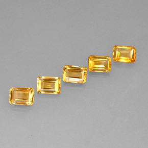 Achetez naturel ct jaune citrine gems, taille émeraude, en provenance brésil chez gemselect. en stock, livraison internationale!