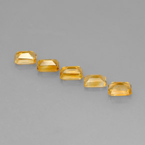Achetez naturel ct jaune citrine gems, taille émeraude, en provenance brésil chez gemselect. en stock, livraison internationale!