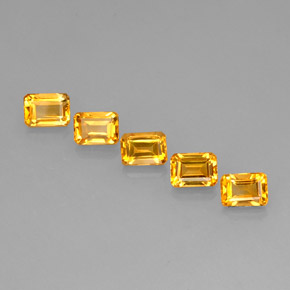 Achetez naturel ct jaune citrine gems, taille émeraude, en provenance brésil chez gemselect. en stock, livraison internationale!