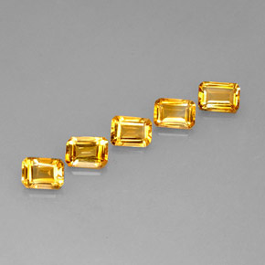 Achetez naturel ct jaune citrine gems, taille émeraude, en provenance brésil chez gemselect. en stock, livraison internationale!