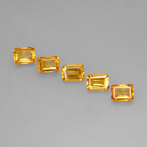 Achetez naturel 4,64ct jaune citrine gems, taille émeraude, en provenance brésil chez gemselect. en stock, livraison internationale!