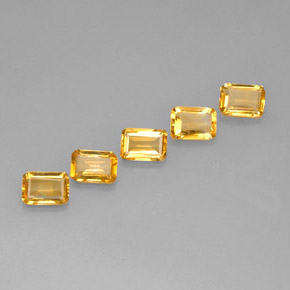 Achetez naturel ct jaune citrine gems, taille émeraude, en provenance brésil chez gemselect. en stock, livraison internationale!