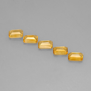 Achetez naturel ct jaune citrine gems, taille émeraude, en provenance brésil chez gemselect. en stock, livraison internationale!