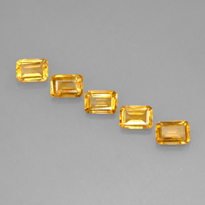 Achetez naturel ct jaune citrine gems, taille émeraude, en provenance brésil chez gemselect. en stock, livraison internationale!