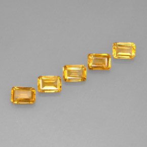 Achetez naturel ct jaune citrine gems, taille émeraude, en provenance brésil chez gemselect. en stock, livraison internationale!