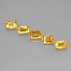 Achetez naturel 5,31ct doré citrine gems, taille émeraude, en provenance brésil chez gemselect. en stock, livraison internationale!