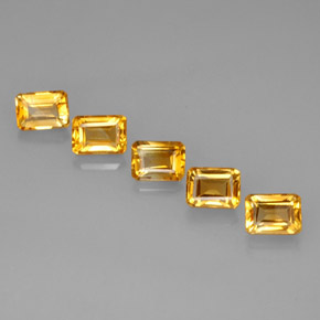 Achetez naturel ct jaune citrine gems, taille émeraude, en provenance brésil chez gemselect. en stock, livraison internationale!