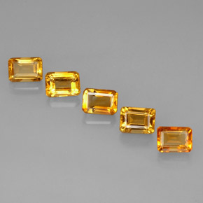 Achetez naturel ct jaune citrine gems, taille émeraude, en provenance brésil chez gemselect. en stock, livraison internationale!